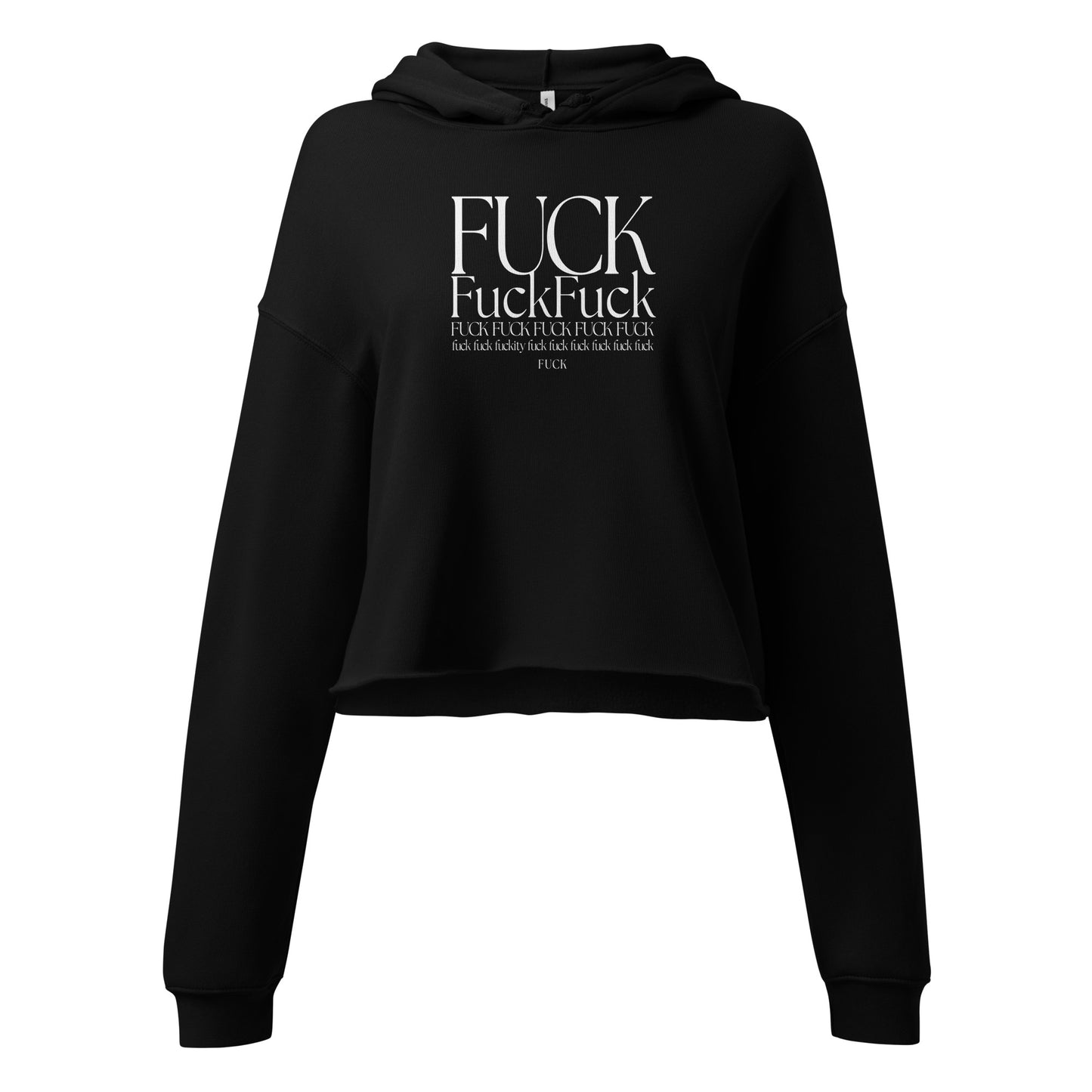 Fck Fck Fck Crop Hoodie