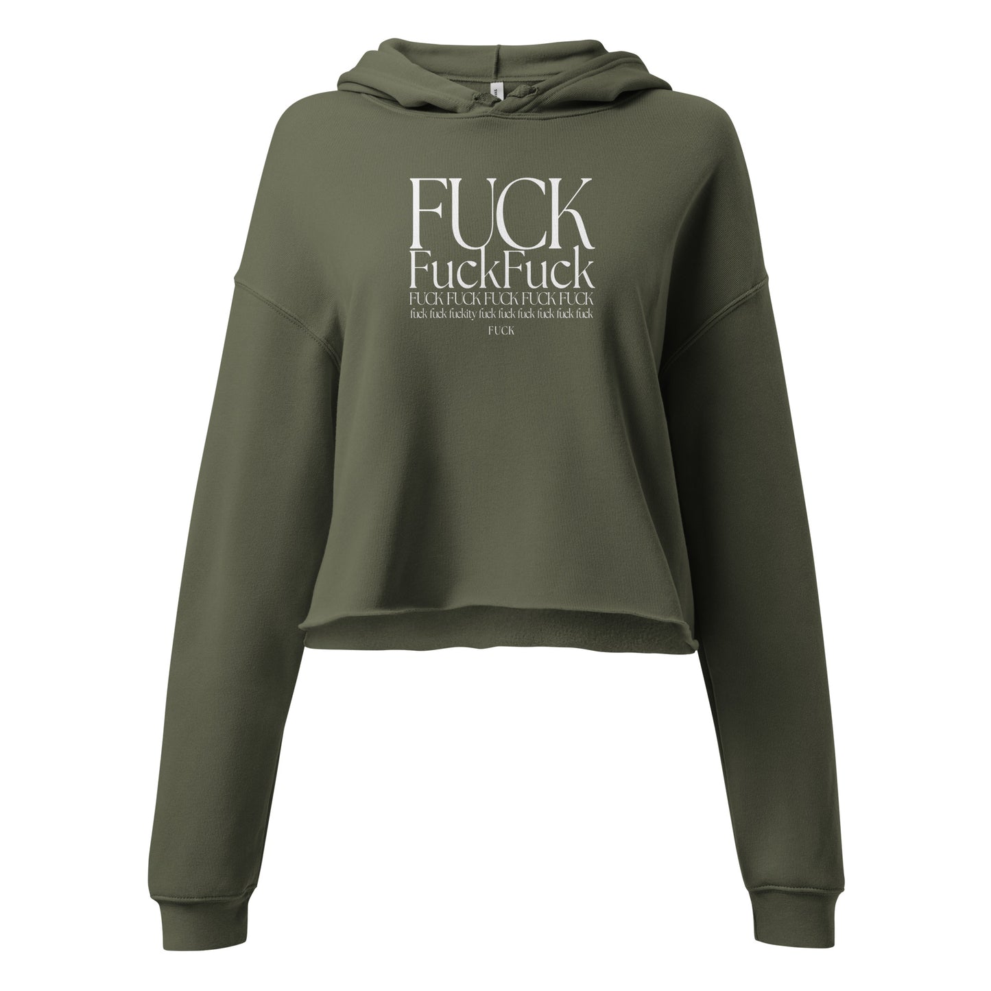 Fck Fck Fck Crop Hoodie