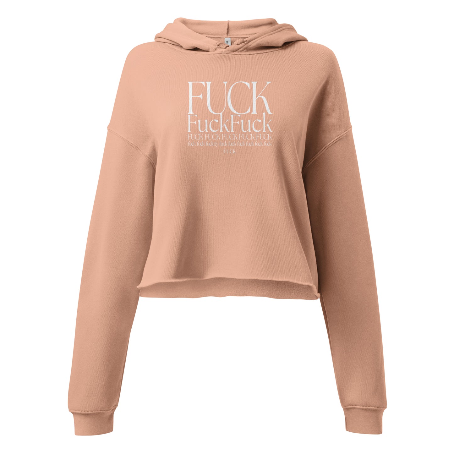 Fck Fck Fck Crop Hoodie